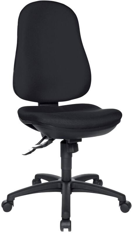 Siège de bureau Support SY TOPSTAR Mécanisme synchrone Sans accoudoirs Siège réglable en hauteur Noir 110 kg