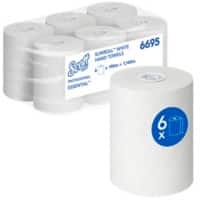 Scott Essential Papierhandtücher Gerollt Weiss 1-lagig 1140 m 6695 6 Rollen à 190 m