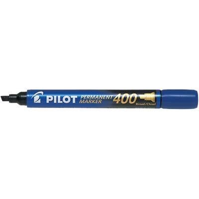 Marqueur permanent Pilot 400 Large Pointe Biseautée Bleu