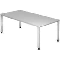 Bureau Hammerbacher Q Series Rectangulaire Bois Argenté 4 pieds 1000 x 685 mm