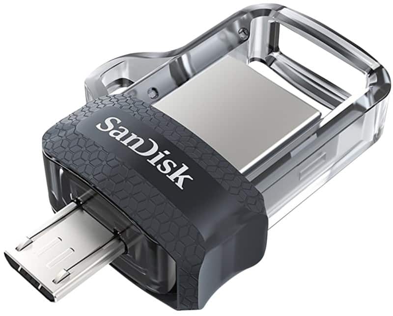 SanDisk USB 3.0 USB-Stick Ultra Dual 128 GB Transparent Schwarz