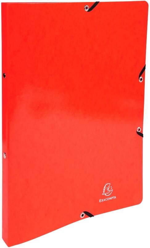 Classeur à anneaux Exacompta A4 Carton manille 2 anneaux Rouge 15 mm