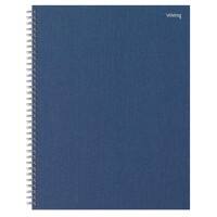 Cahier Office Depot A4+ Quadrillé Reliure en spirale Carton rigide Bleu foncé Perforé 160 Pages 80 Feuilles