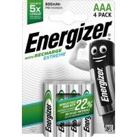 Piles rechargeables Energizer Extreme AAA HR03 800mAh NiMH 1,2V 4 Unités