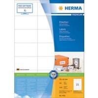 Étiquettes universelles HERMA Laser Premium Adhésif A4 Blanc 7 x 4,2 cm 100 Feuilles de 21 Étiquettes