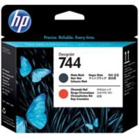 HP 744 Original Druckkopf F9J88A Mattschwarz, Chromatic Rot