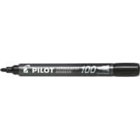 Pilot Super Grip 100 Permanentmarker Fein Rundspitze 1 mm Schwarz