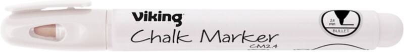 Marqueur craie Viking CM2,4 Non permanent Blanc Moyen Ogive 2,4 mm