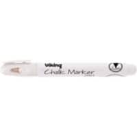 Viking CM2.4 Kreidemarker Mittel Rundspitze Weiss