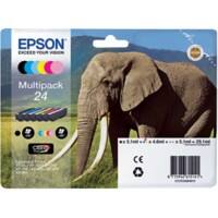 Epson 24 Original Tintenpatrone C13T24284011 Schwarz, Cyan, Hellcyan, Hellmagenta, Magenta, Gelb Multipack 6 Stück
