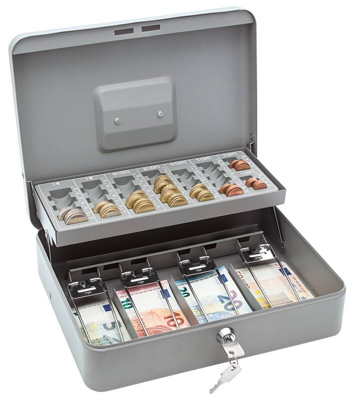 WEDO Geldkassette Standard Plus Grau 300 x 240 x 90 mm