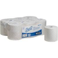 Scott Essential Papierhandtücher Gerollt Weiss 1-lagig 2100 m 6691 6 Rollen à 350 m
