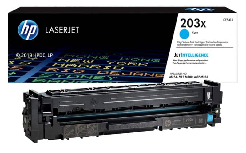 Toner HP D'origine 203X Cyan CF541X