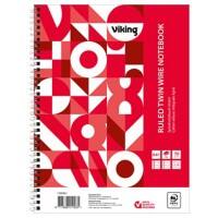 Office Depot A4+ Drahtgebunden Weiss Papierumschlagheft Notizbuch Liniert 80 Blatt 5 Stück
