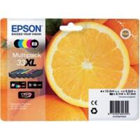 Cartouche jet d'encre Epson D'origine 33XL Noir, cyan, magenta, jaune C13T33574011 4 Unités