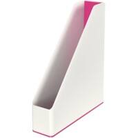 Porte-revues Leitz WOW Dual A4 Blanc, rose 7,3 x 27,2 x 31,8 cm
