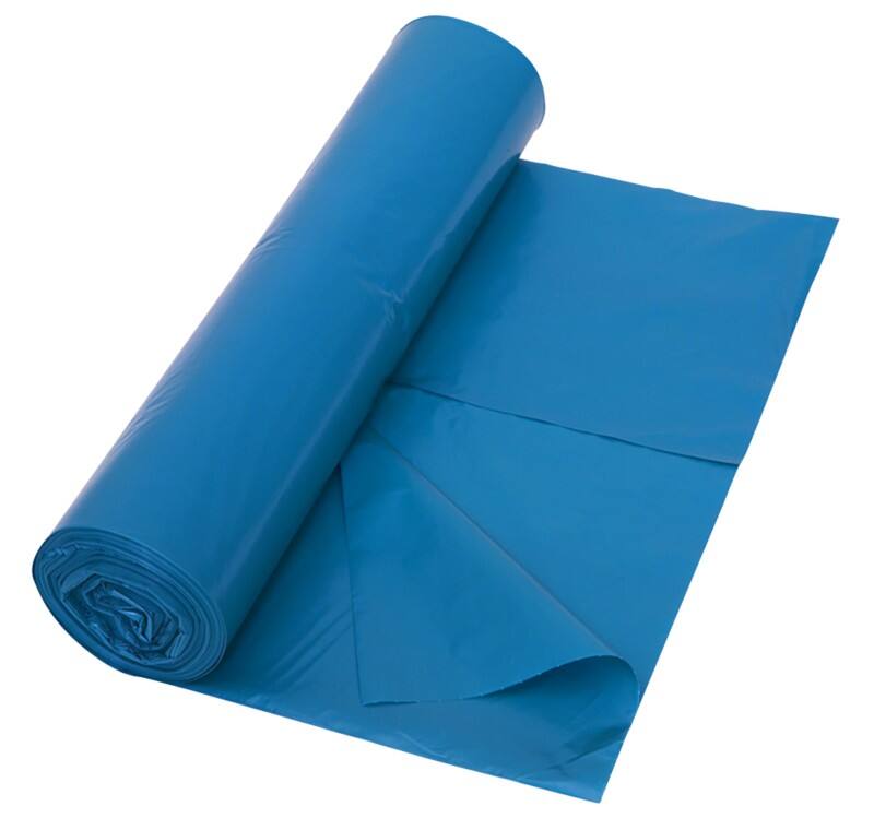 DEISS Mittlere Belastung Müllsäcke 240 L  Blau LDPE (Polyethylen niedriger Dichte) 42 Mikron 10 Stück